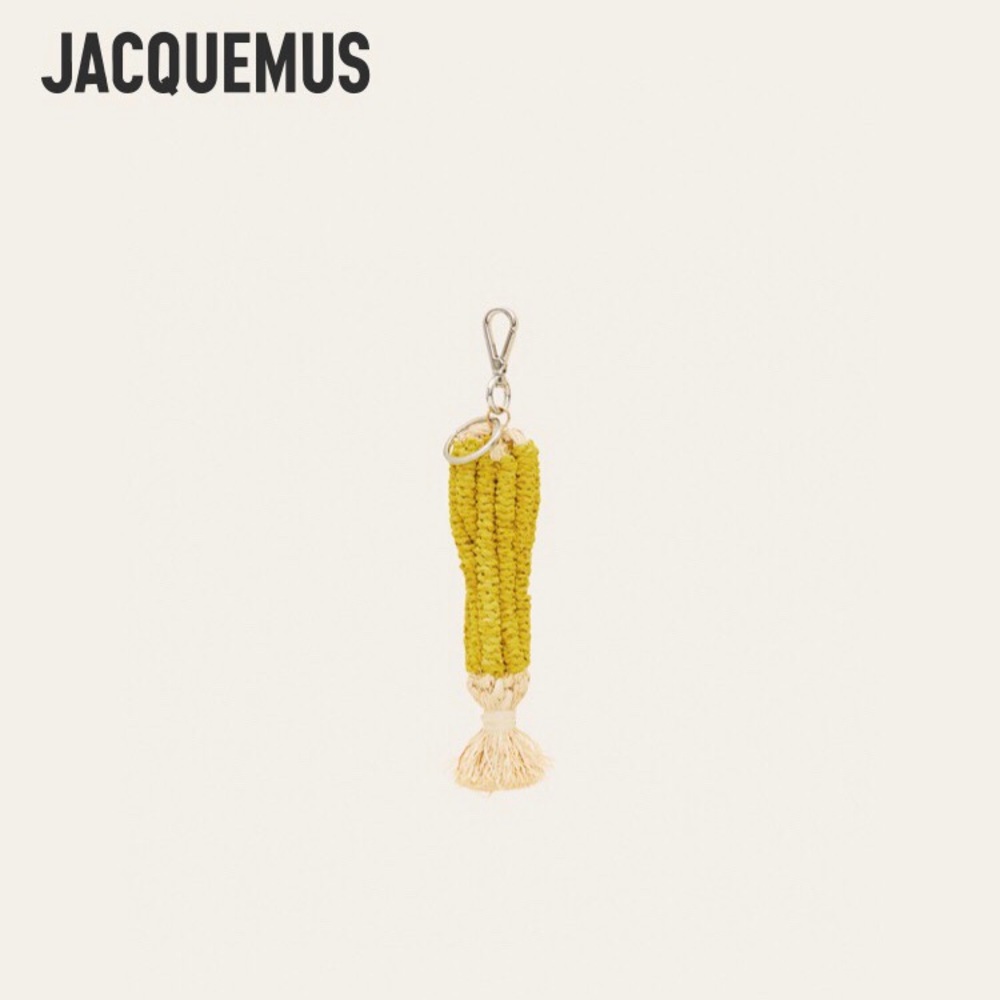 Jacquemus Le Mais woven corncob keyring